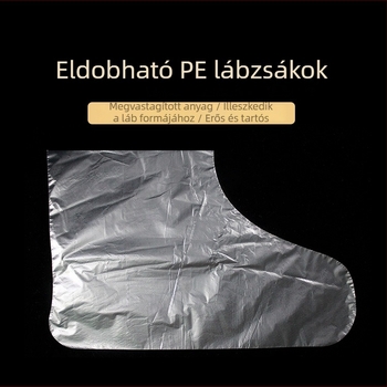 Egyszer használatos átlátszó lábvédők, műanyag PE-ből, lábmasszírozó készülékekhez, csúszásmentes és szennyeződés elleni izoláció