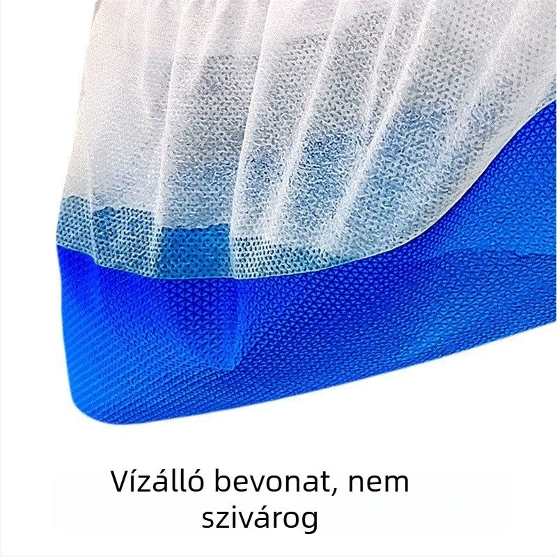 Elhasználható cipővédők, PP+PE vastagított nem szövött anyagból, vízálló, olajálló, csúszásmentes, 40gsm