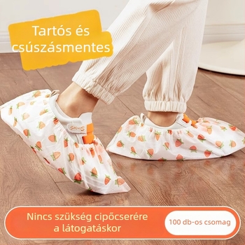 Cipővédők nem szőtt anyagból, vastított kivitel, karikatúra mintával, nyomtatott logóval, testreszabható