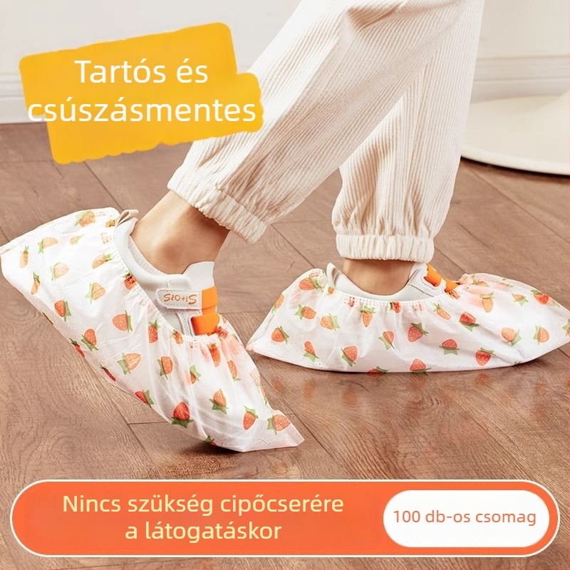 Cipővédők nem szőtt anyagból, vastított kivitel, karikatúra mintával, nyomtatott logóval, testreszabható