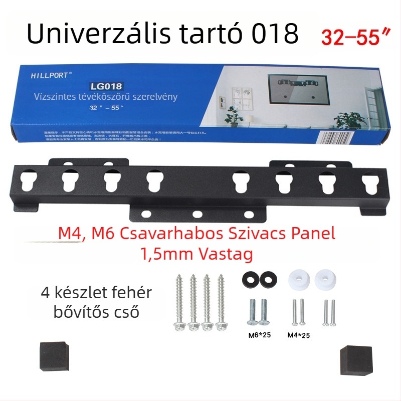 TV falra szerelhető konzol 018 – vasból készült, terhelhetőség több mint 15 kg, mechanikus vezérlés