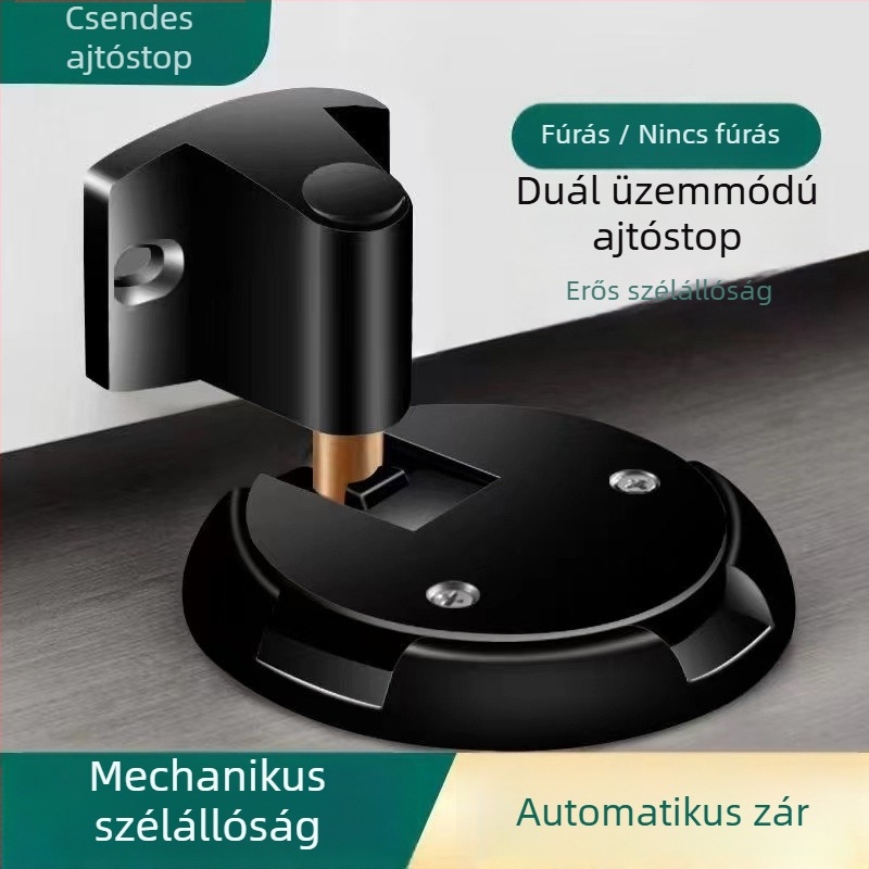 Padlóra szerelt ajtó húzóberendezés, cink ötvözet, elektroplatált felület, rejtett automatikus vezérlés, ütésálló, nem mágneses, modell 8563
