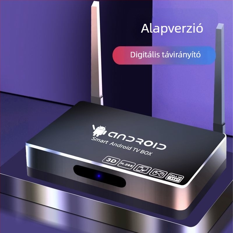 Android TV Box 4K kimenettel, Bluetooth és kettős sávos Wi-Fi, 128 MB RAM