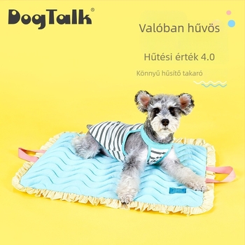 DogTalk Hűsítő Ice Silk kutya matrac csipkés szélekkel