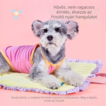 DogTalk Hűsítő Ice Silk kutya matrac csipkés szélekkel