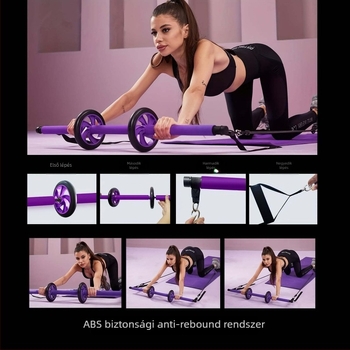 Pilates rúd feszítésre: latex anyagú, feszítő kötél, férfiak és nők számára