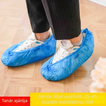 Egyszer használatos cipővédő belső használatra, nem szövött anyagból, vastított, légáteresztő, kopásálló, porvédő
