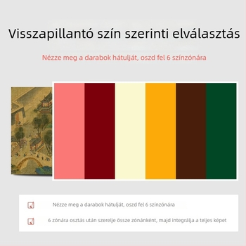 1000 darabos sík puzzle – táj folyók és hegyek; papír alapú; DIY; színes dobozos csomagolás; 15–35 éveseknek.