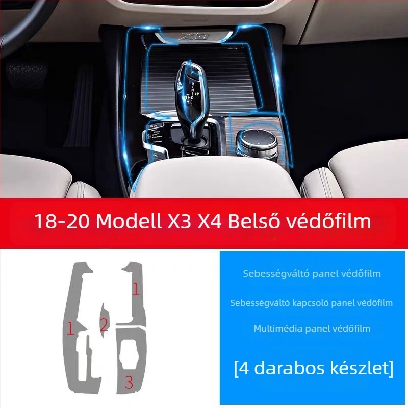 Belső középkonzol védőfilm | TPU | modell aa123 | testreszabás elérhető