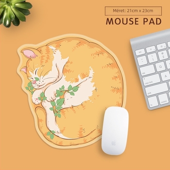 Egérpad természetes gumifelülettel, csúszásmentes, egyoldalas, hőtranszfer nyomtatás, logóval