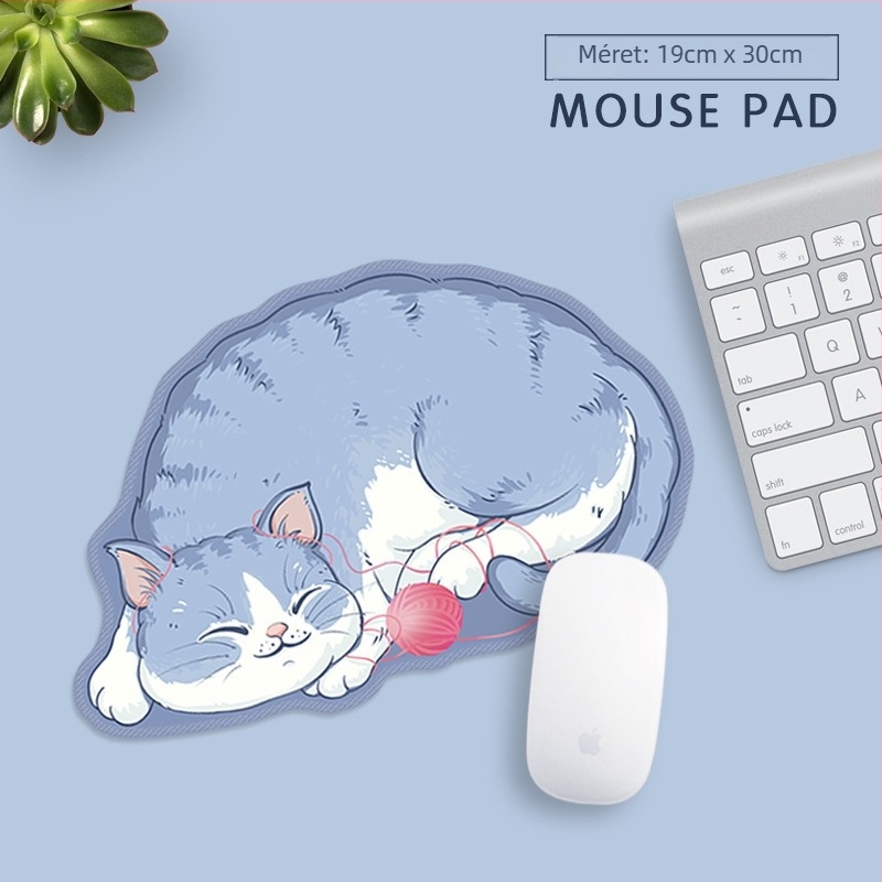 Egérpad természetes gumifelülettel, csúszásmentes, egyoldalas, hőtranszfer nyomtatás, logóval