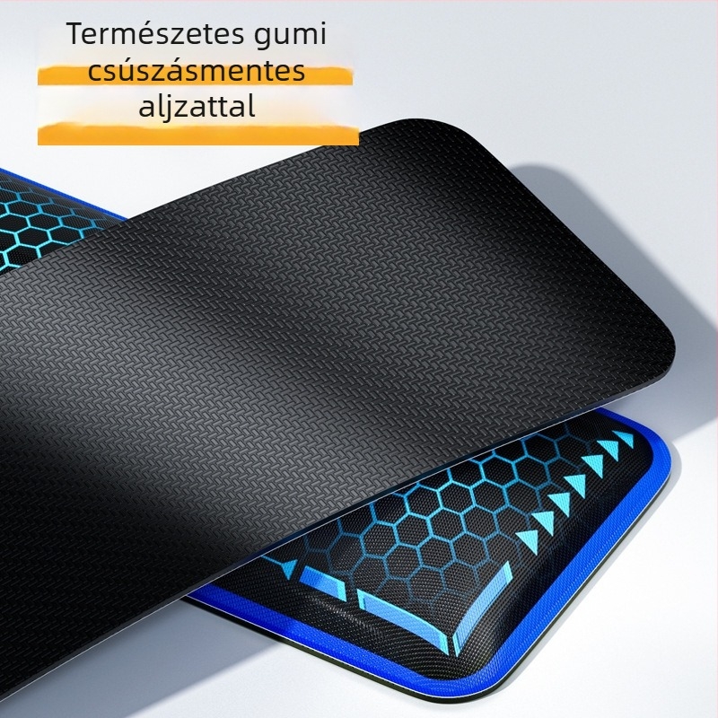 F-X2 Kisméretű csuklótámasz, természetes gumi, kétoldalas, gamer asztali matrac