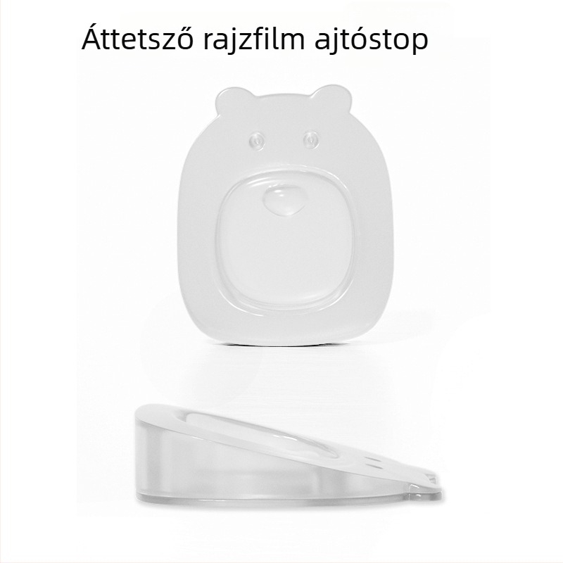 Rajzfilm ajtóstop, falra szerelve, PVC anyag, kézi működtetés, modern minimalista stílus
