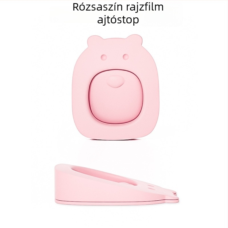 Rajzfilm ajtóstop, falra szerelve, PVC anyag, kézi működtetés, modern minimalista stílus