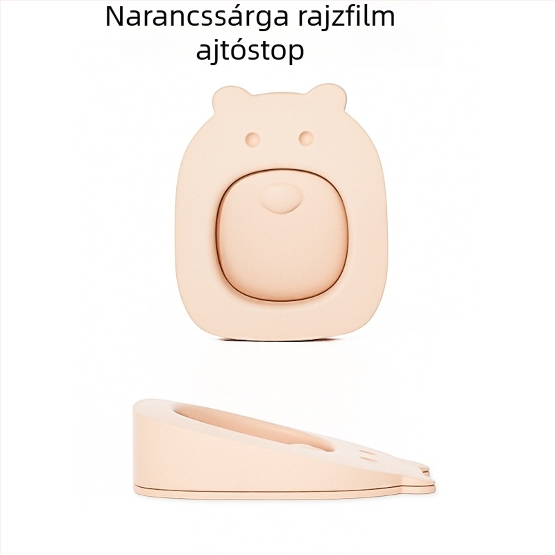 Rajzfilm ajtóstop, falra szerelve, PVC anyag, kézi működtetés, modern minimalista stílus