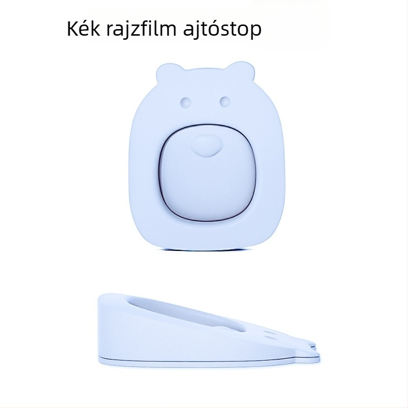 Rajzfilm ajtóstop, falra szerelve, PVC anyag, kézi működtetés, modern minimalista stílus