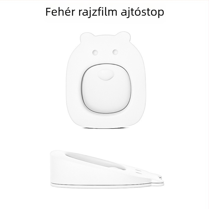 Rajzfilm ajtóstop, falra szerelve, PVC anyag, kézi működtetés, modern minimalista stílus