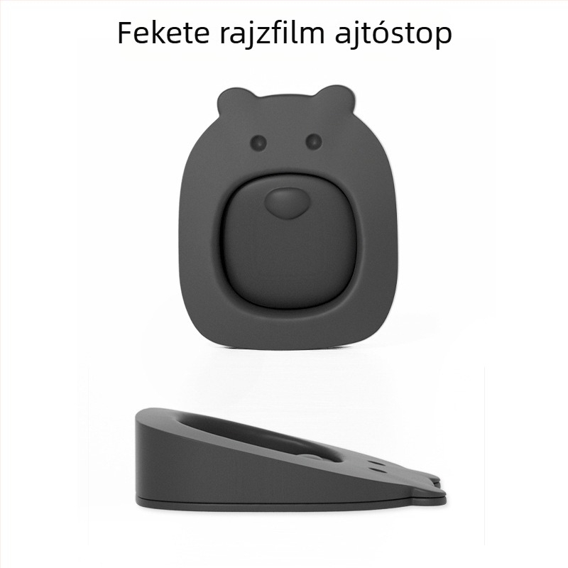 Rajzfilm ajtóstop, falra szerelve, PVC anyag, kézi működtetés, modern minimalista stílus