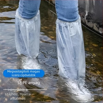 Uniszex szilikon esőcsizma - vízálló, csúszásmentes, vastagított, kopásálló, őszi-téli