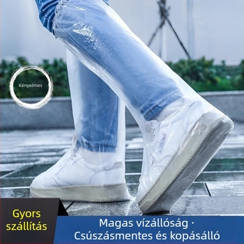 Uniszex szilikon esőcsizma - vízálló, csúszásmentes, vastagított, kopásálló, őszi-téli
