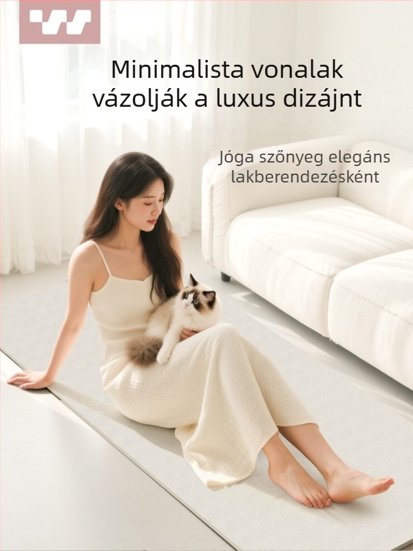 Sway jóga matrac otthoni használatra – professzionális csúszásmentes, ütéscsillapító, csendes, vastított és szélesebb, 183×61 cm, TPE anyag