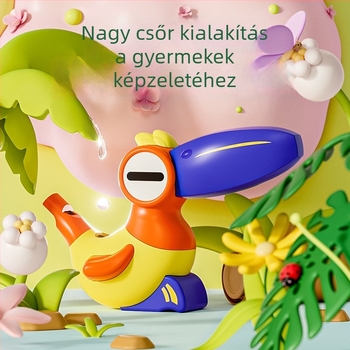 Vízió madár síp – Nelch műanyag játék 4–6 éveseknek, fejlesztés fogás és kéz-szem koordináció
