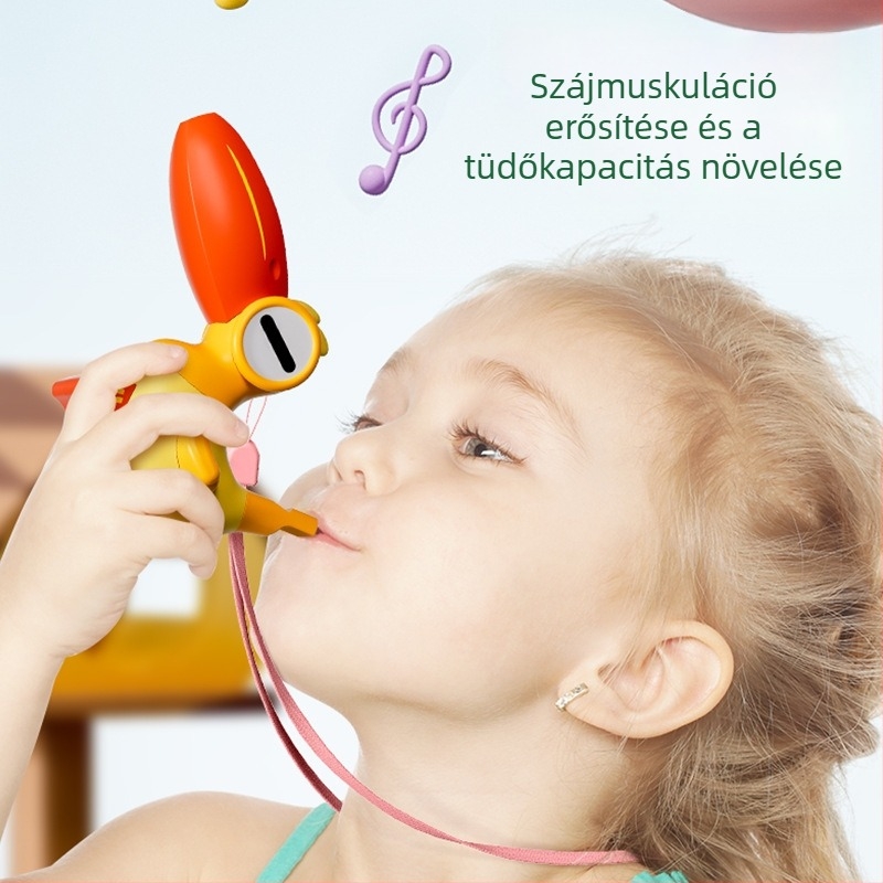 Vízió madár síp – Nelch műanyag játék 4–6 éveseknek, fejlesztés fogás és kéz-szem koordináció