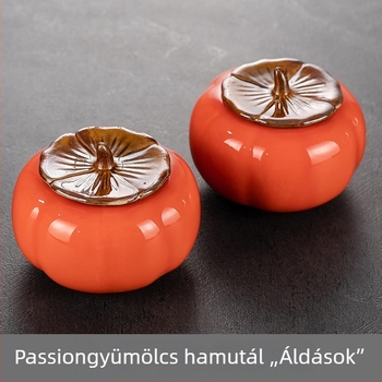 Kerámia hamutál formájú persimmon alakú nappaliba, logó nyomtatva, minimalista/klasszikus stílus, nem egyszer használható