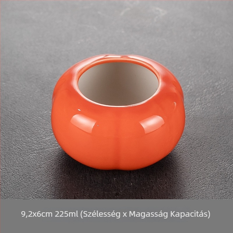 Kerámia hamutál formájú persimmon alakú nappaliba, logó nyomtatva, minimalista/klasszikus stílus, nem egyszer használható