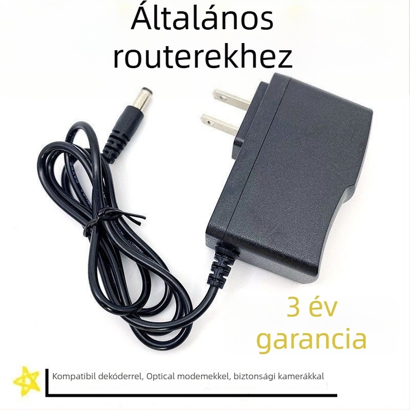 Tápegység routerhez, set-top dobozhoz, hanghoz és megfigyeléshez — 12V 1A, 9V 1A, 5V 1A, 5V 2A