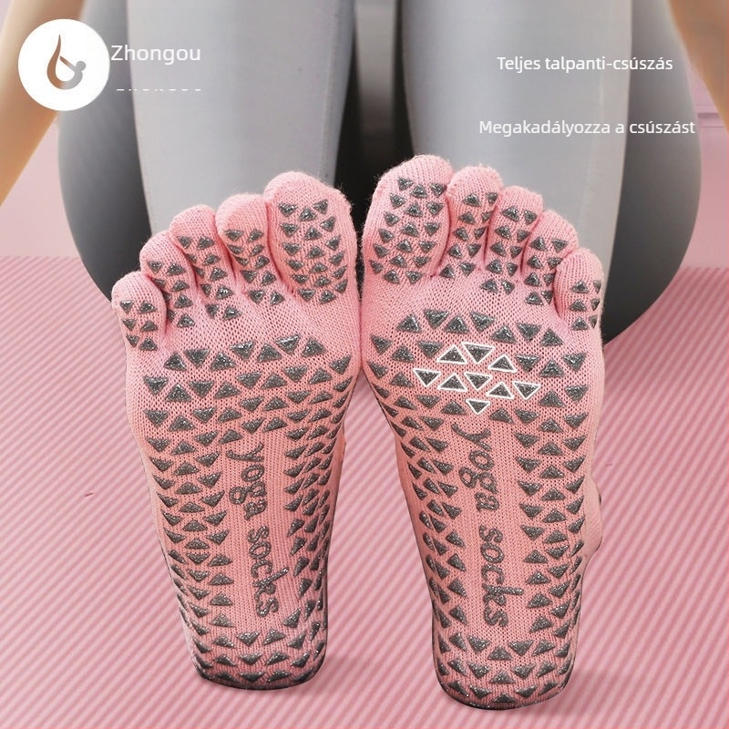 Jógaszoknik anti-slip, ötujjas, légáteresztő, teljes lefedés, táncra és pilatesre