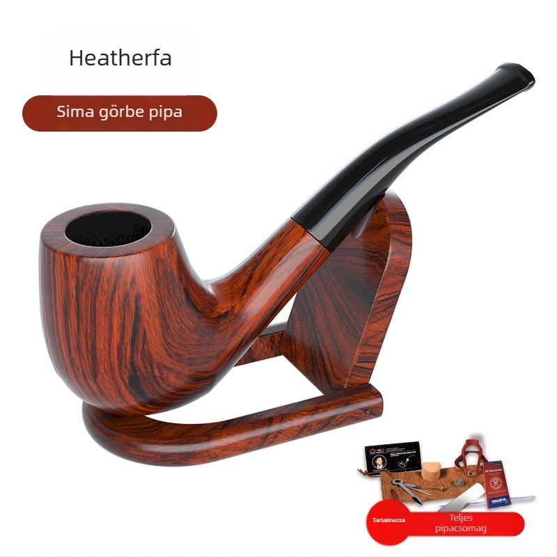 Heatherwood dohánypipa – Zobo – modern minimalista stílus, ívelt szűrő, újrahasznosítható