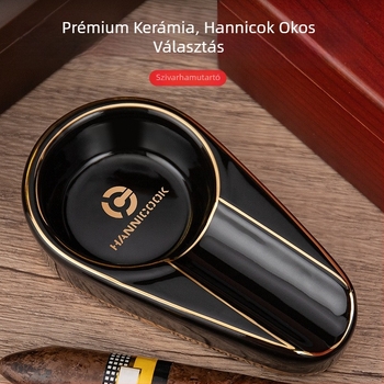 Kerámiából készült szivar hamutál, retro stílus, testreszabható, ajándékba alkalmas