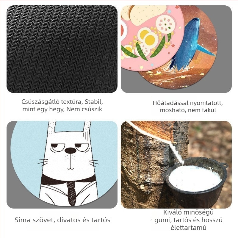 Japán kana tanuló egérpad csuklótámasz és irodai asztalhoz