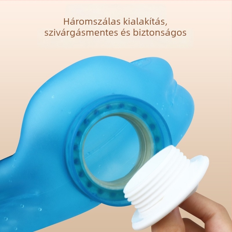 Zhebao U‑alakú nyakmelegítő meleg vizes palack, önmelegedő, fűtés vízzel töltés által, sűrű PVC, 0,42 kg