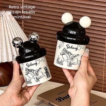 Műanyag hamutartó fedővel otthonra és irodába – újrahasználható, retro dekoratív díszdarab, eredet: Chaozhou