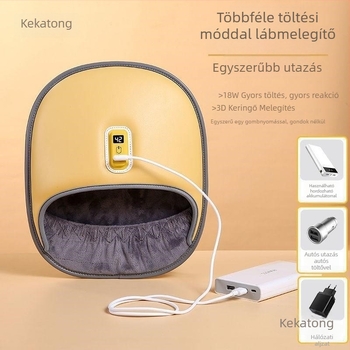 Férfi melegítő talpú papucs USB-vel – elektromos lábmelegítő
