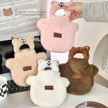 Flanel anyagú vízzel töltött melegítő palack, aranyos stílus, fűtés víz befecskendezésével, Forest girl party