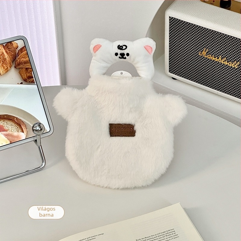 Flanel anyagú vízzel töltött melegítő palack, aranyos stílus, fűtés víz befecskendezésével, Forest girl party