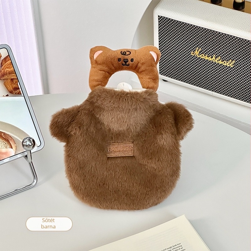 Flanel anyagú vízzel töltött melegítő palack, aranyos stílus, fűtés víz befecskendezésével, Forest girl party