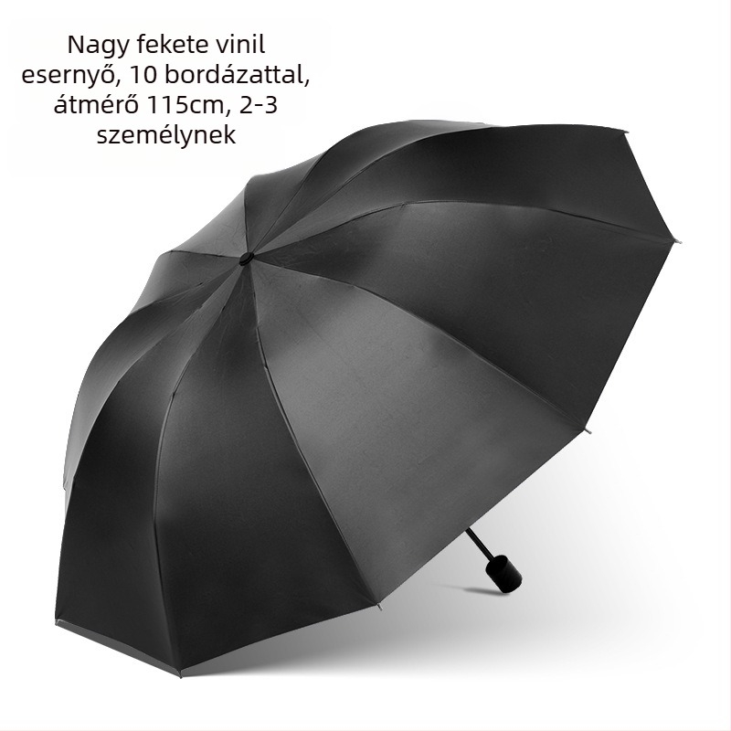 Ernyő - háromrészes minimalist stílus (10 bordázat; manuális nyitás; 170T szövet; UPF>30; vas váz)