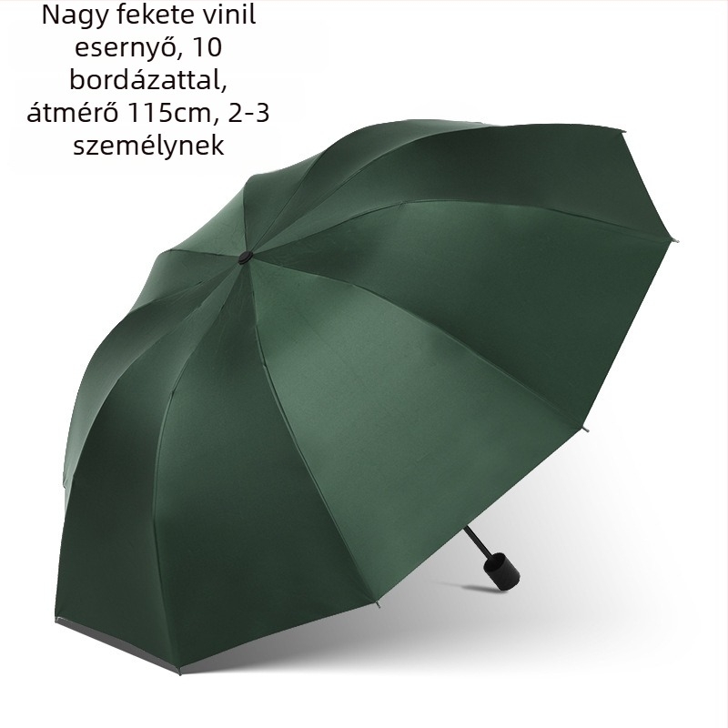 Ernyő - háromrészes minimalist stílus (10 bordázat; manuális nyitás; 170T szövet; UPF>30; vas váz)