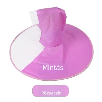 Gyerekeknek szóló PVC esőponcsó, rajzfilmszerű mintával, repülő csészealj motívummal, PVC anyag, vízálló PE ragasztóréteg
