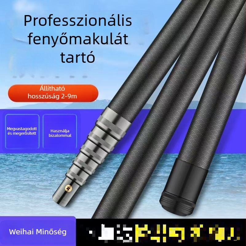 Karbon szálas teleszkópos halászháló ultrakemény bottal — skálázható, többfunkciós