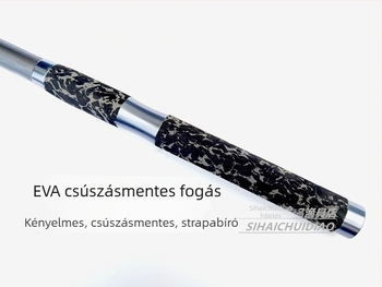 Feicher alumínium ötvözetű horgász hálófej, összecsukható hálóval és teleszkópos rúddal nagy halakhoz