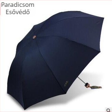 Paradise Umbrella 307E háromrészű összecsukható esernyő, 8 acél bordával, 190T vízlepergető anyag, műanyag fogantyú, kézi nyitás, logó nyomás lehetséges