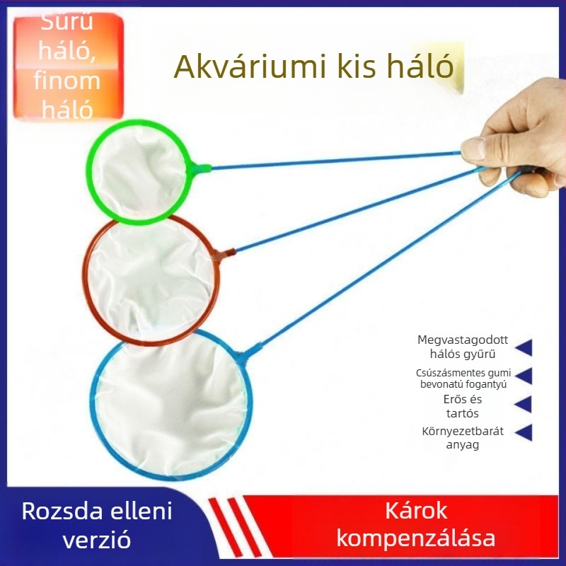 Kézi háló akváriumhoz, aranyhalak hálója, kézi háló akváriumhoz — Anyag: 1