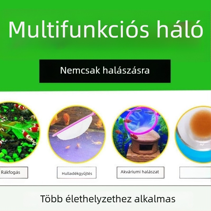 Kézi háló akváriumhoz, aranyhalak hálója, kézi háló akváriumhoz — Anyag: 1