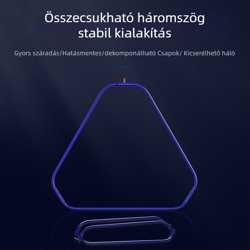 Jiajiaoni Horgász Háló fejpánttal – Ultra-könnyű, Ultra-kemény, Anyag: Egyéb