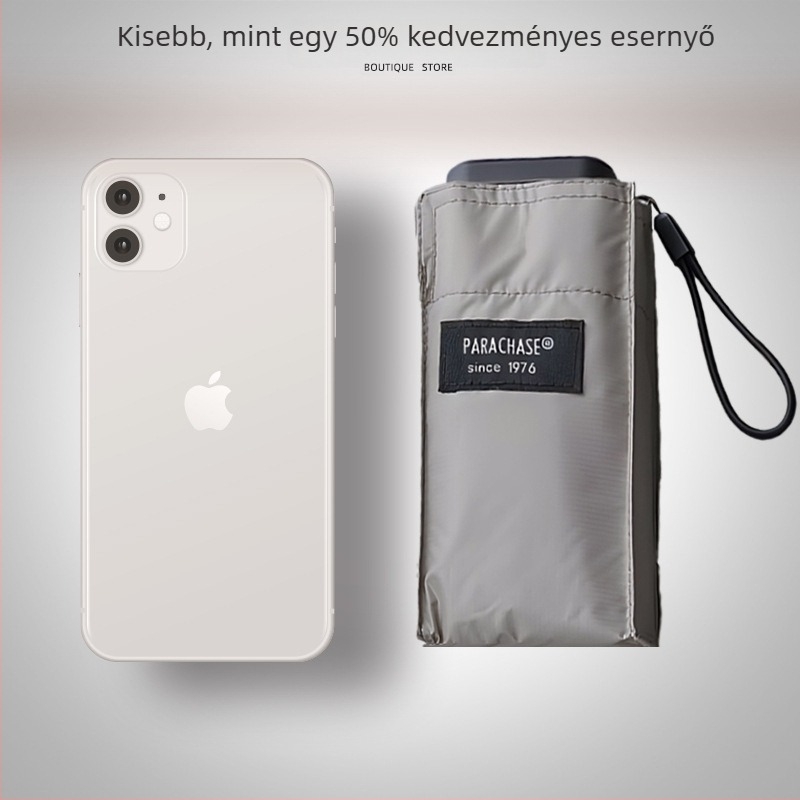 PARACHASE napernyő UV-védelemmel, öt- és hatszögű, összecsukható, mini hordozható